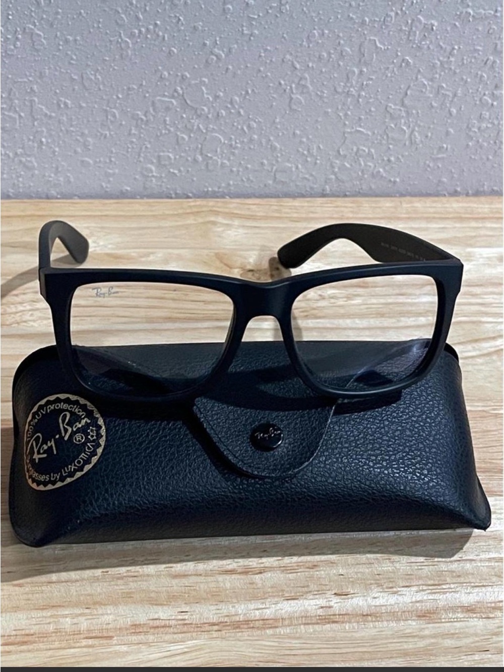 Ray-Ban Justin Classic Matte Rubber Black Frames RB4165 JUSTIN 622/5X 54016 145